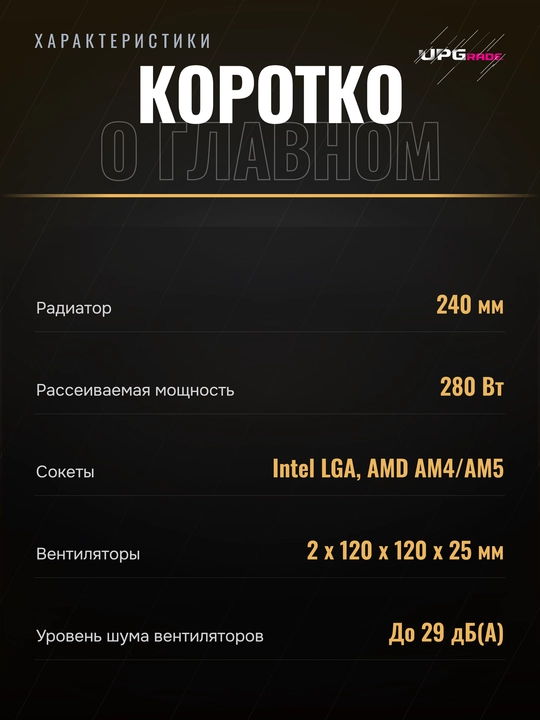 Suyuqlikli sovutish tizimi Ocypus Iota L24 240 mm