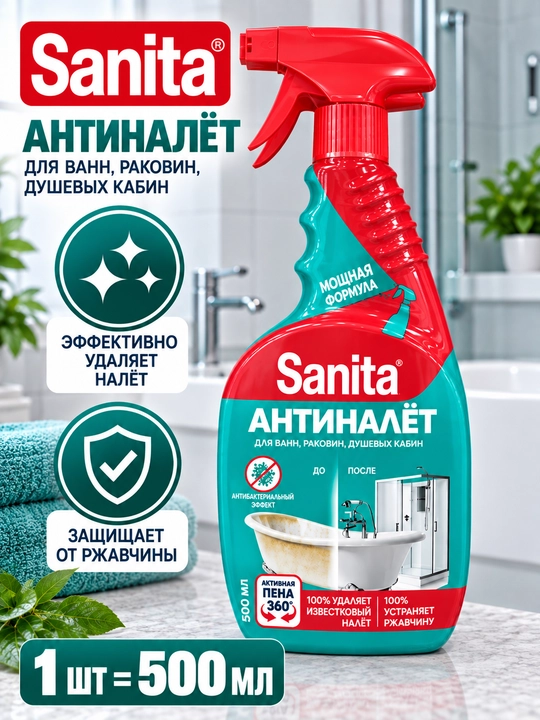 Sanita yog‘ tozalash vositasi, 500 ml - 