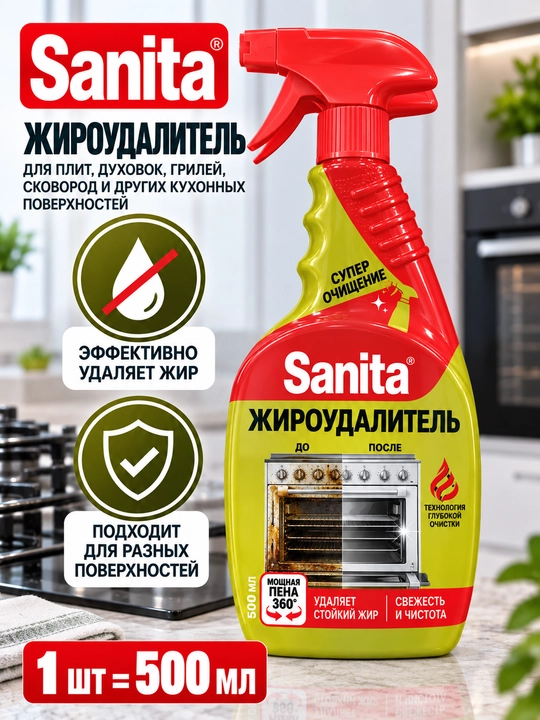 Sanita yog‘ tozalash vositasi, 500 ml - 