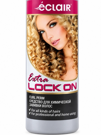 ECLAIR Extra LOCK ON Curl Perm — sochni kimyoviy jingalak qilish uchun vosita, 240 ml