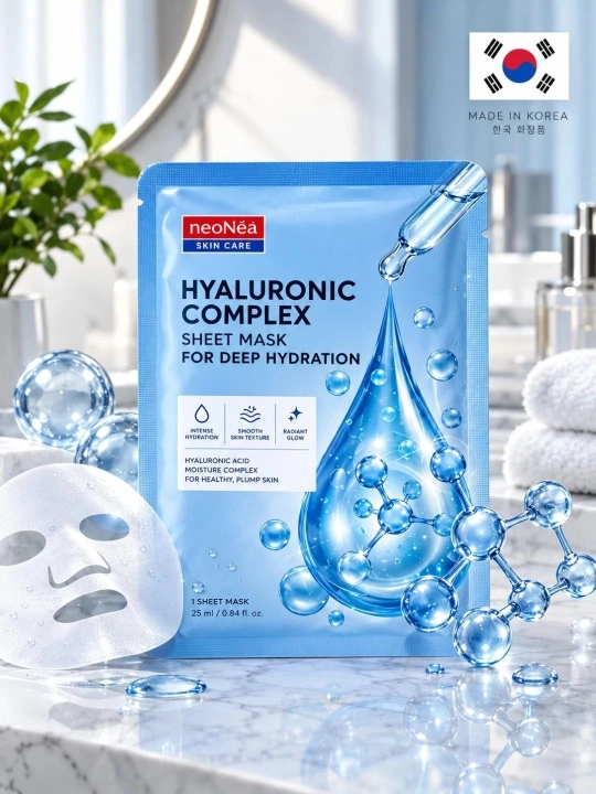 NeoNea hyaluronic complekx sheet mask for deep hydration PDRN Koreya kosmetikasi - 
