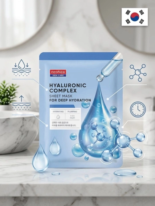 NeoNea hyaluronic complex sheet mask Тканевая маска для лица. Увлажняющая маска