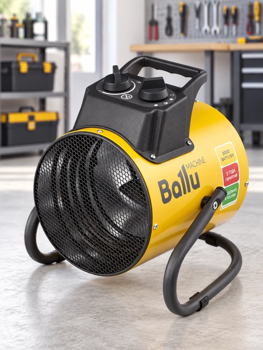 Ballu 3 kVt elektr issiqlik pushkasi, sanoat isitkich