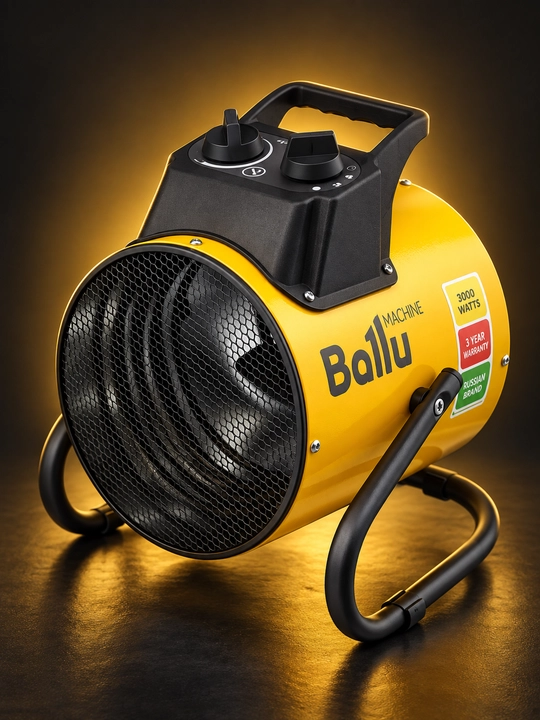 Ballu 3 kVt elektr issiqlik pushkasi, sanoat isitkich - 