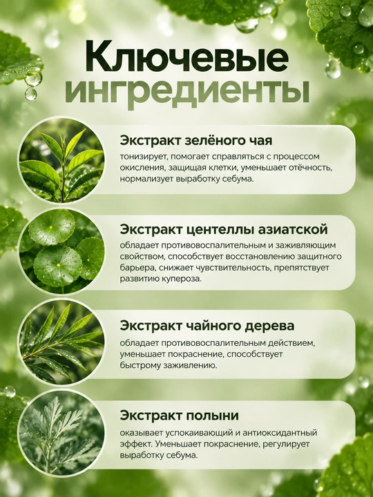Arencia Fresh Green Rice Mochi Cleanser tozalovchi vositasi, ko‘k choy va sentella bilan, 120 g