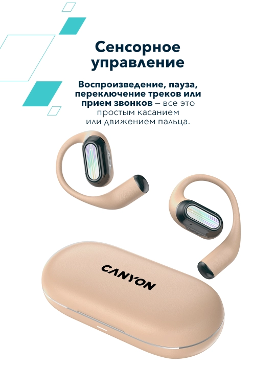 Canyon OnFlow 12 simsiz ochiq quloqliklari, Bluetooth 5.4, 4 ENC