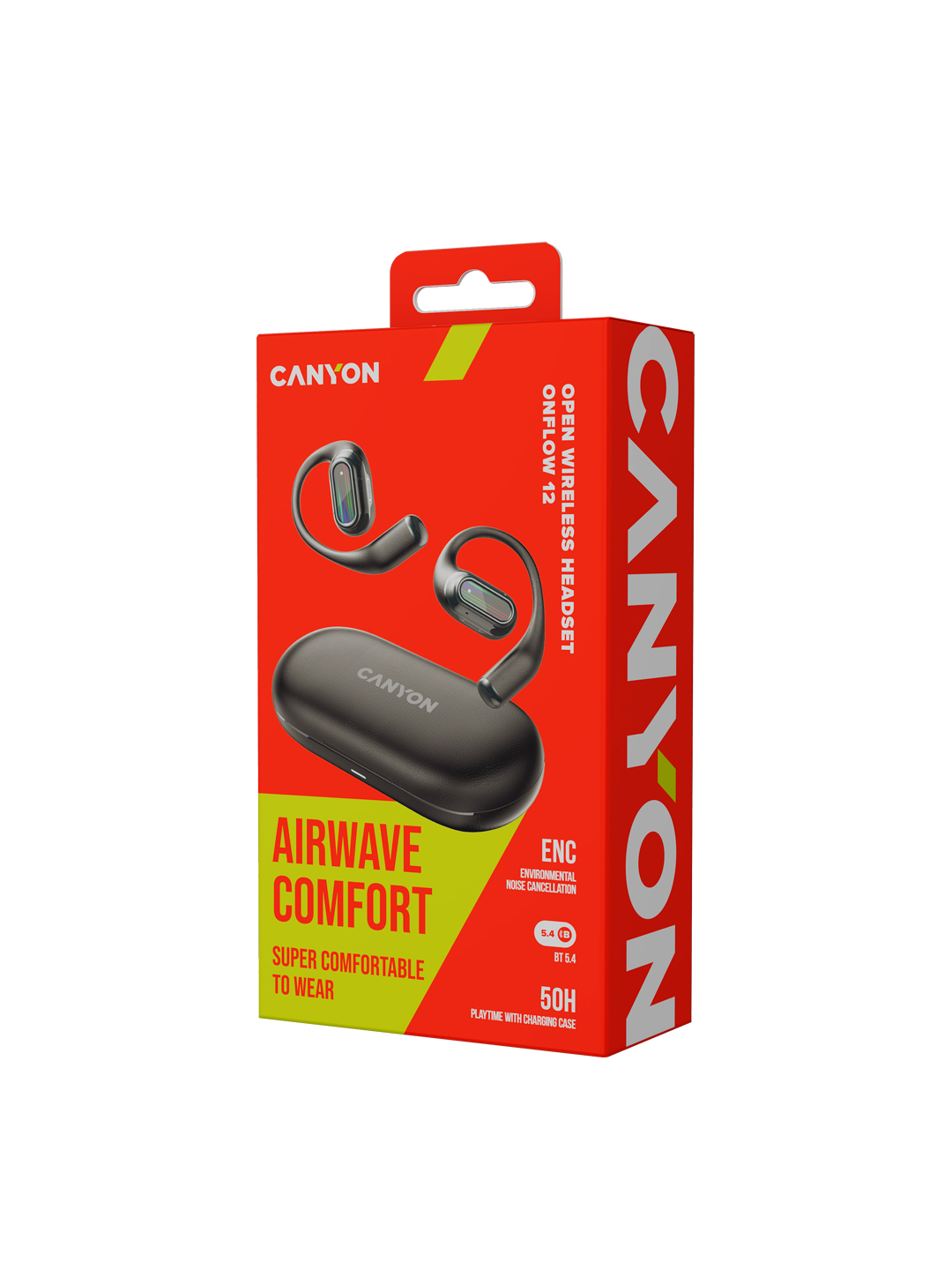 Canyon OnFlow 12 simsiz ochiq quloqliklari, Bluetooth 5.4, 4 ENC