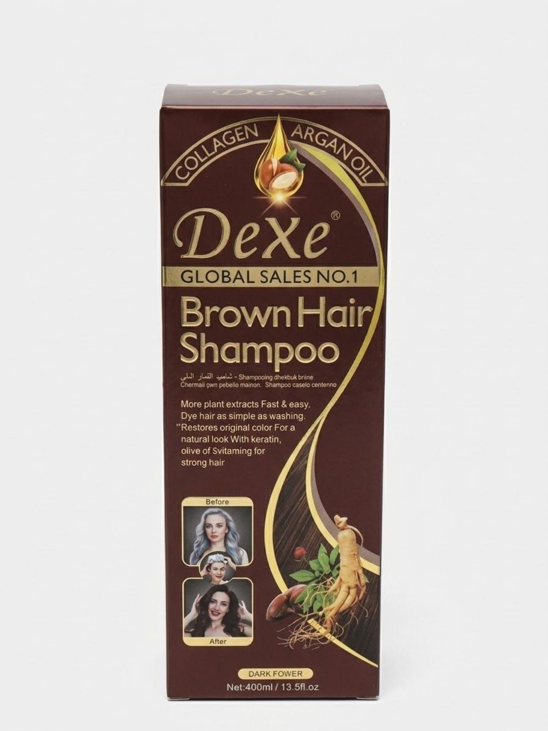 Dexe Brown Hair Shampoo shampun - 