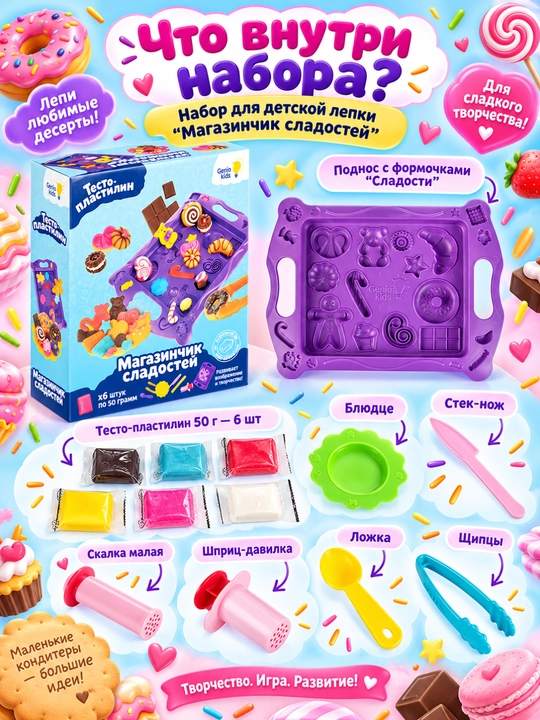 Набор для детского творчества GENIO KIDS-ART, Магазины