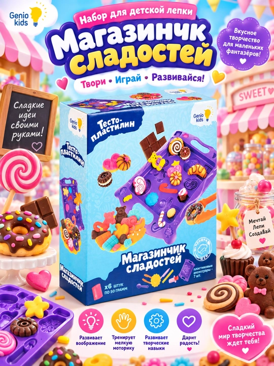 Набор для детского творчества GENIO KIDS-ART, Магазины - 