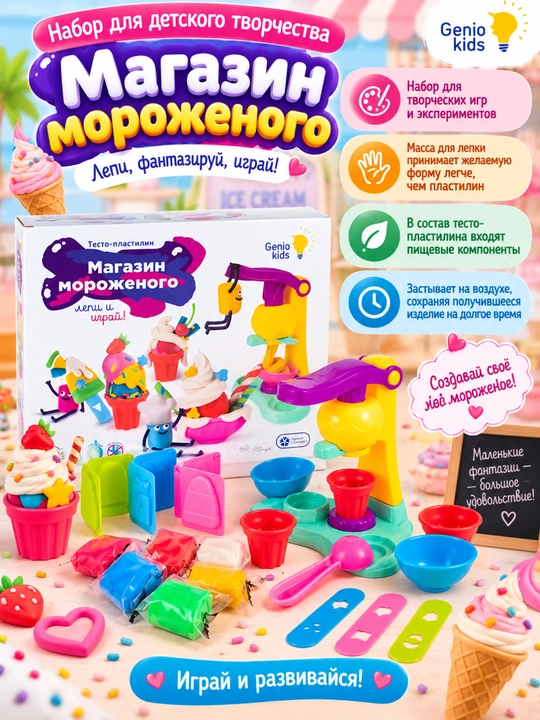 Набор для детского творчества GENIO KIDS-ART, Магазины