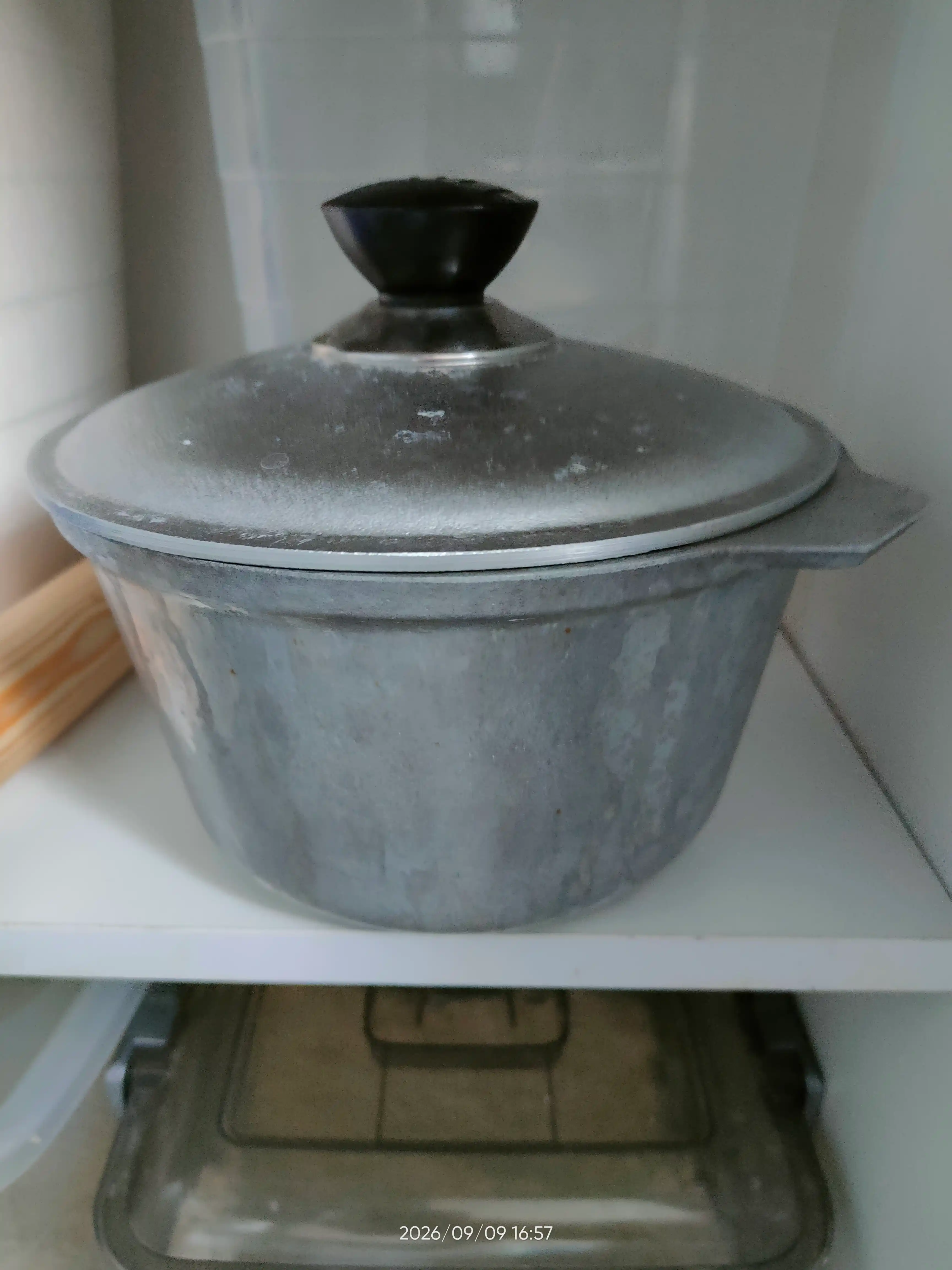 Qozon 2 l - alyuminiy, granit qoplamali, shisha qopqoqli