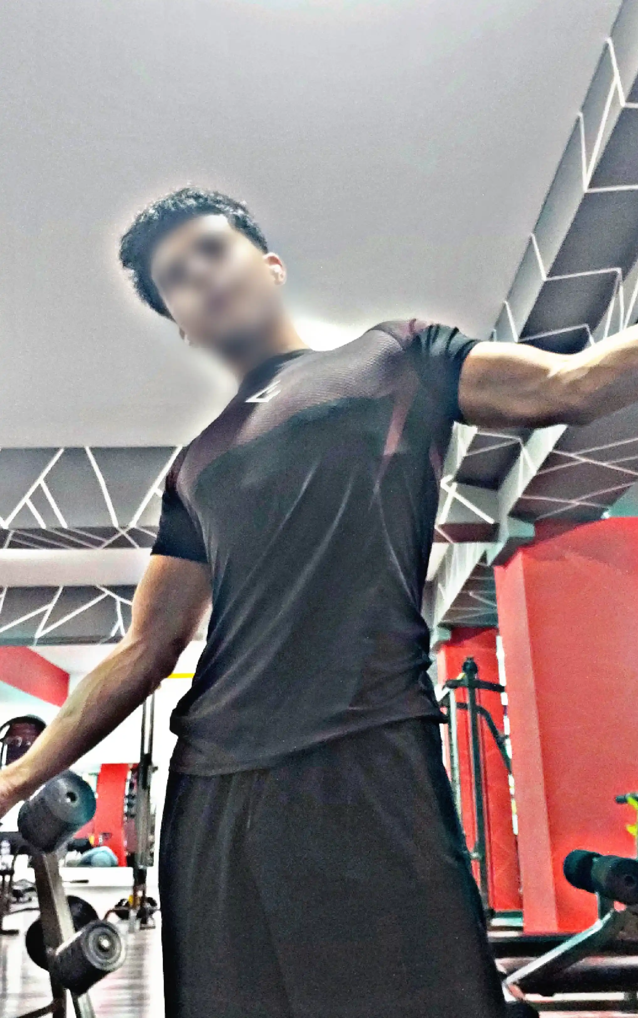 Gym Shark uslubidagi kompression futbolka - rashgard, sport, erkaklar uchun, fitnes uchun