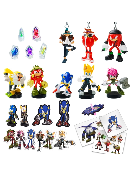 Sonic Prime 24 kunlik Advent kalendari, figuralar va aksessuarlar bilan