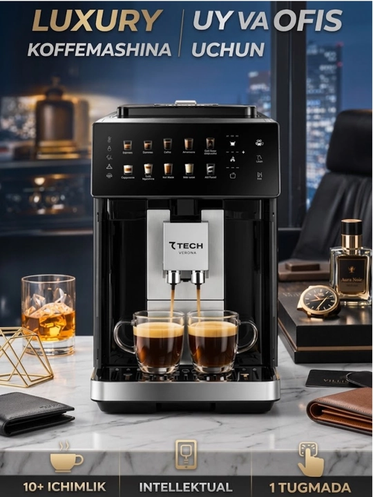 Qahva mashinasi 7 TECH PLATINUM GOLD VERONA - 