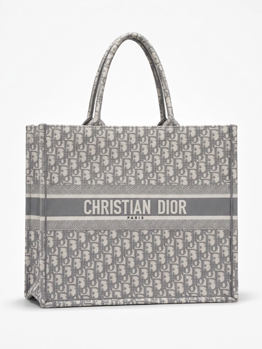 Ayollar uchun sumka shopper, Christian Dior uslubida, har kunlik mos