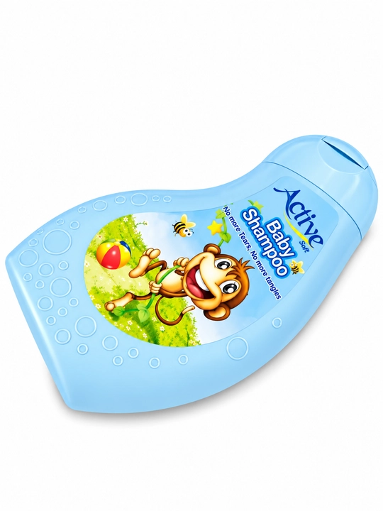 Active Soft Baby Shampoo – Bolalar uchun ko‘zni achishtirmaydigan, xavfsiz va yumshoq