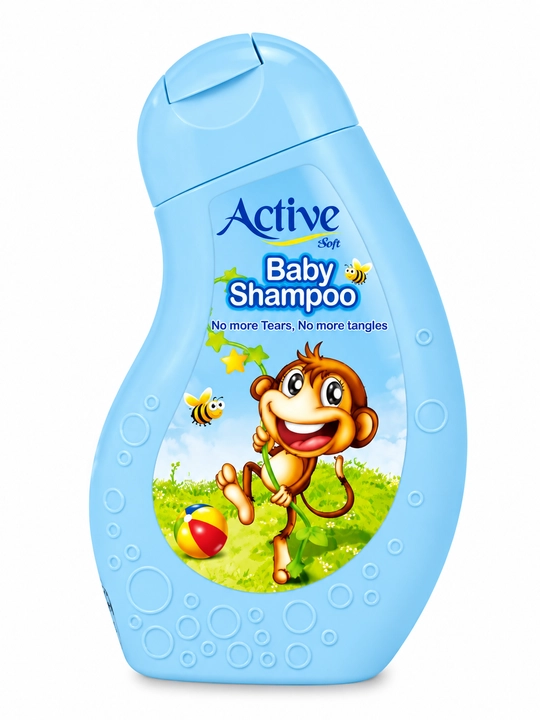 Active Soft Baby Shampoo – Bolalar uchun ko‘zni achishtirmaydigan, xavfsiz va yumshoq