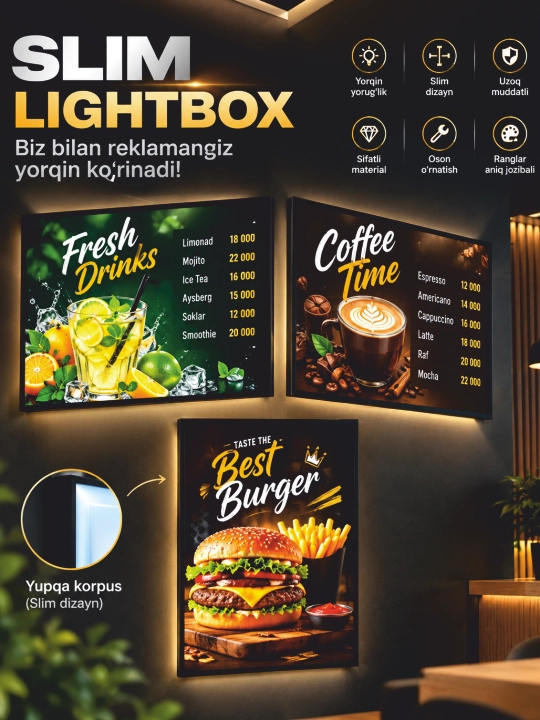 Yupqa Lightbox menyu