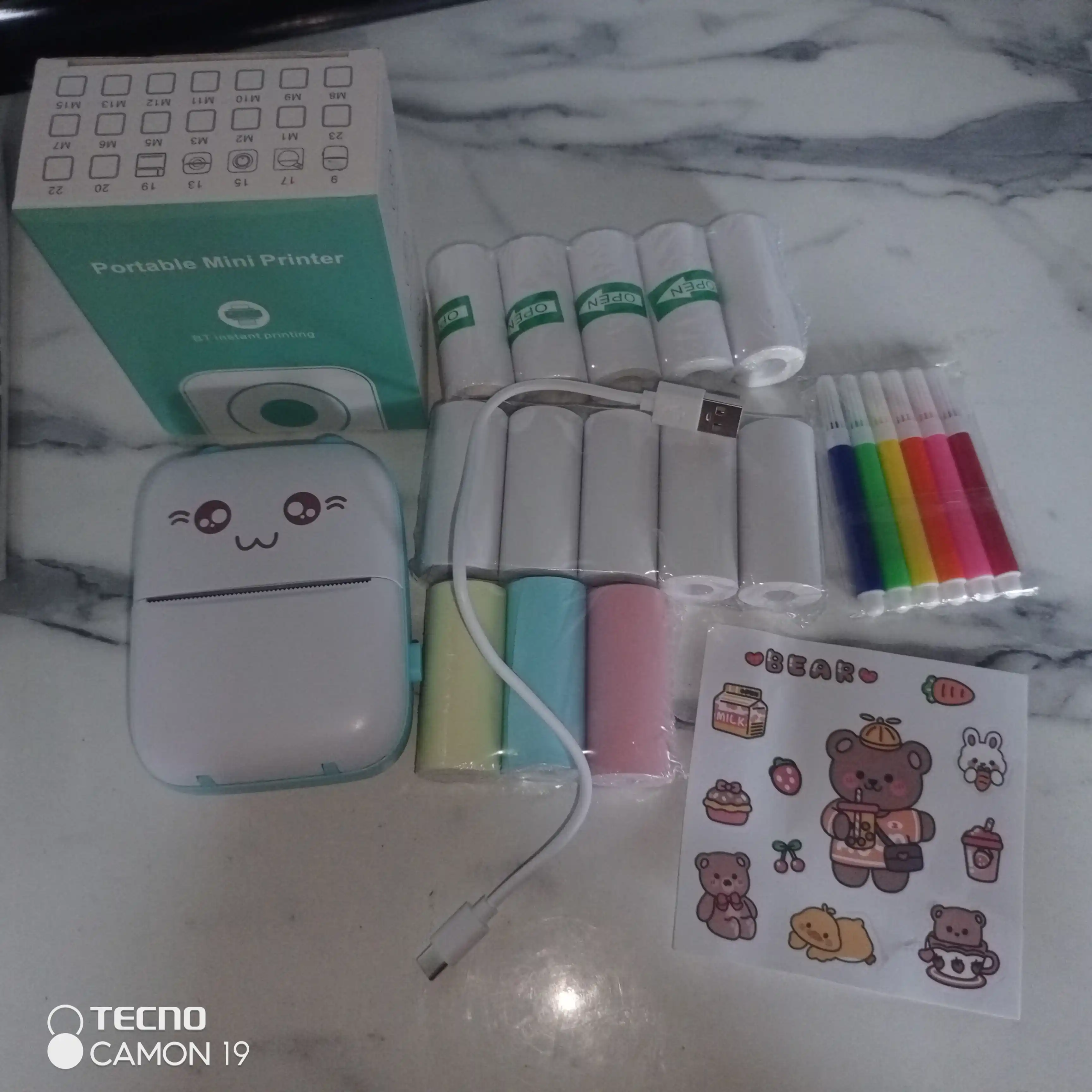Simsiz termal printer, Bluetooth orqali telefonga ulanish, bolalar uchun