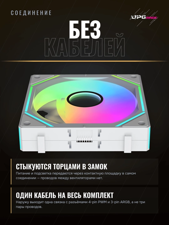 Korpus uchun ventilyatorlar to'plami Ocypus Gamma F12 UNI ARGB 120 mm