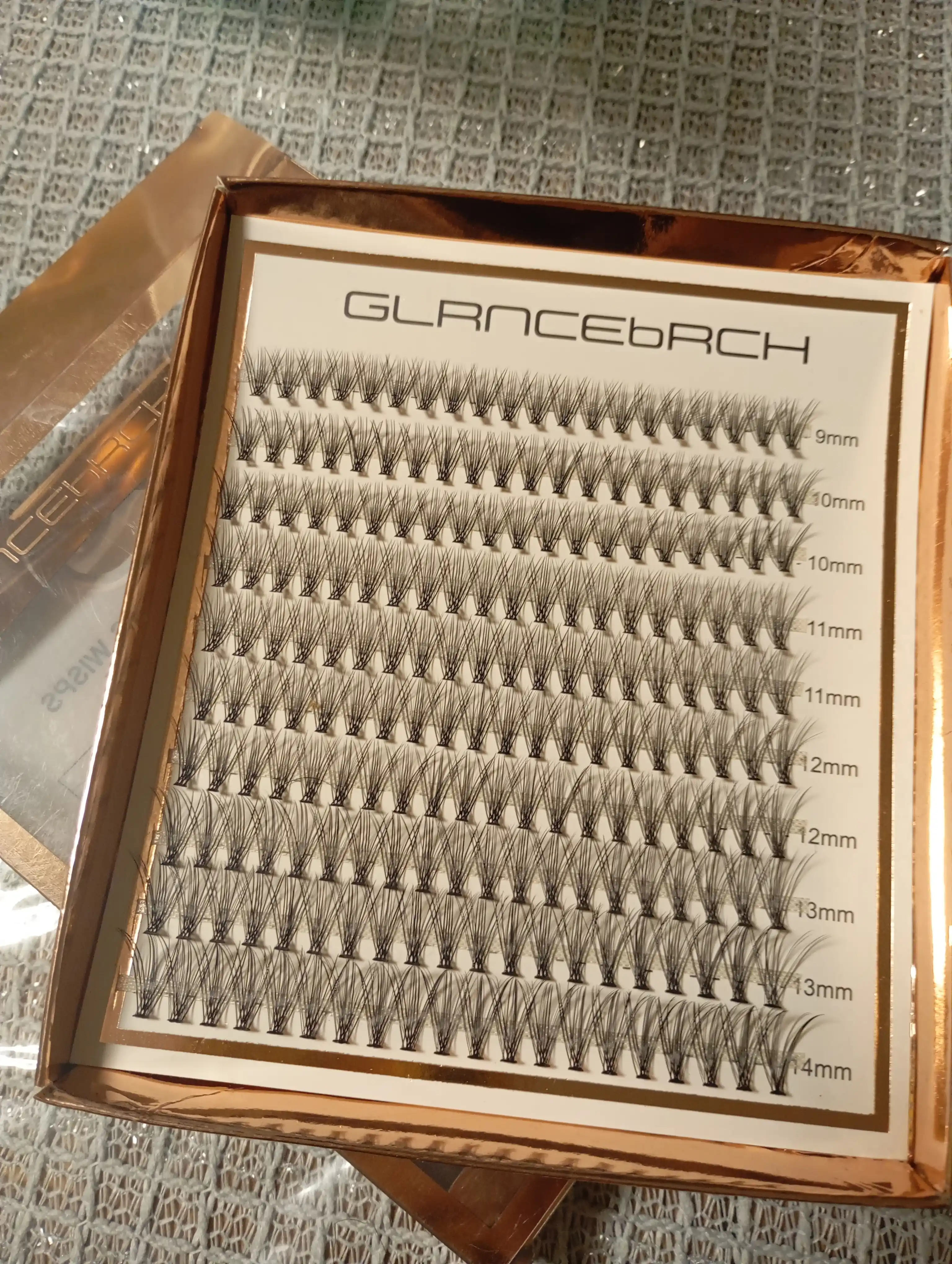 Ресницы в упаковке GLANCEBACH Multi pack/lengthening wisps lash extensions effect