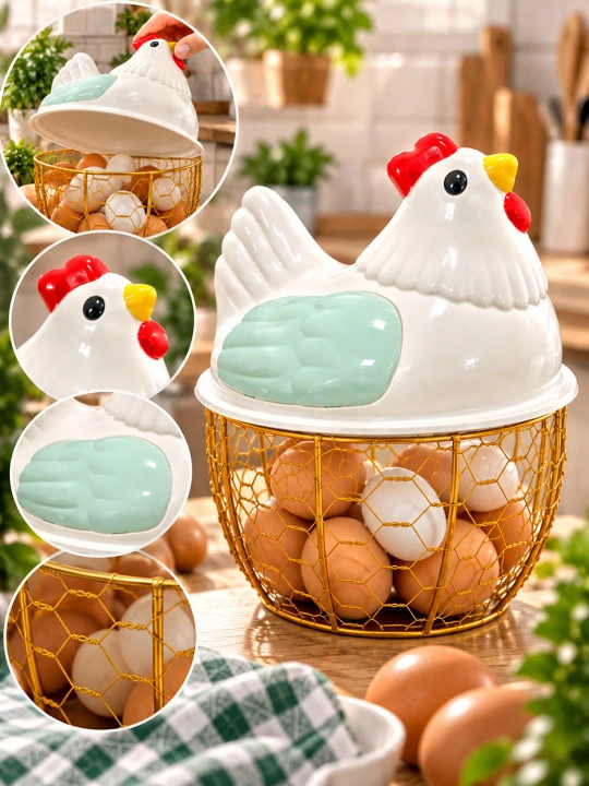 Корзина для яиц, курочка