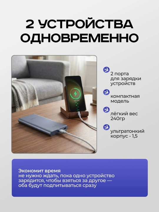 Samsung Powerbank 10000 mAh EB-P3300XJRGRU (Очень Быстрая Зарядка)