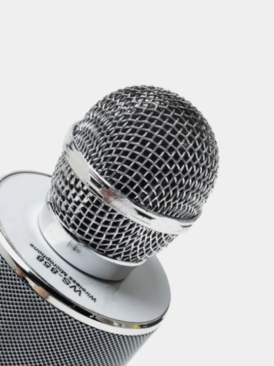 Mikrofon karaoke, simsiz Bluetooth kalonka, USB zaryadlash, qora qizil sariq