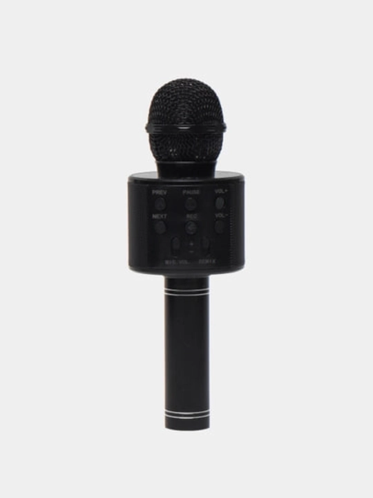 Mikrofon karaoke, simsiz Bluetooth kalonka, USB zaryadlash, qora qizil sariq