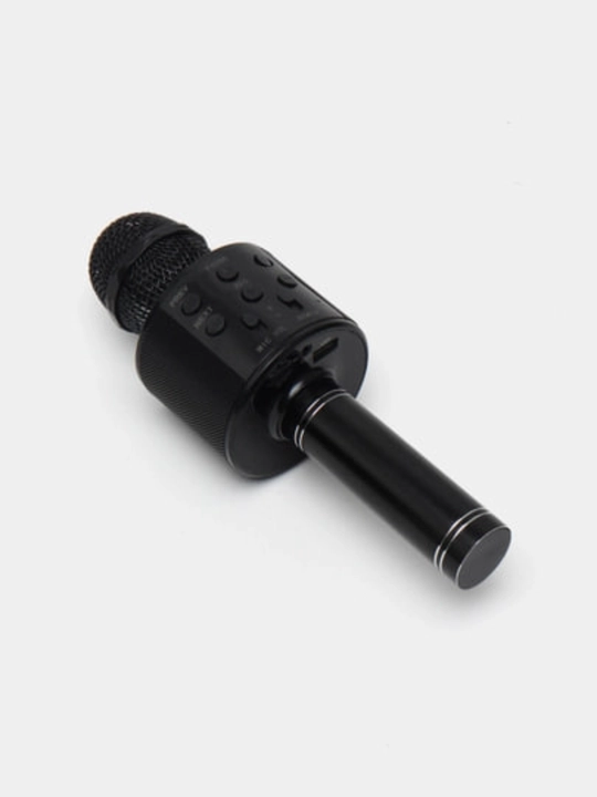 Mikrofon karaoke, simsiz Bluetooth kalonka, USB zaryadlash, qora qizil sariq