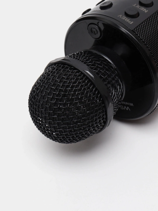 Mikrofon karaoke, simsiz Bluetooth kalonka, USB zaryadlash, qora qizil sariq