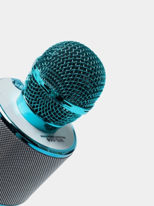 Mikrofon karaoke, simsiz Bluetooth kalonka, USB zaryadlash, qora qizil sariq