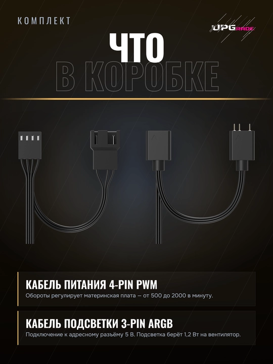 Комплект вентиляторов для корпуса Ocypus Delta F12 ARGB 120 мм 3in1