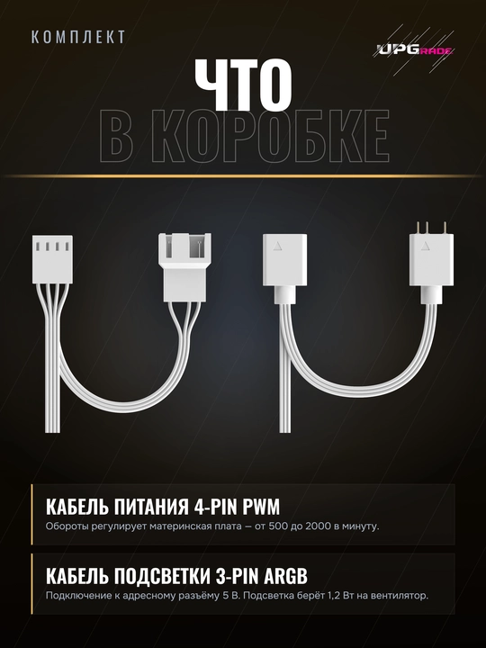 Комплект вентиляторов для корпуса Ocypus Delta F12 ARGB 120 мм 3in1