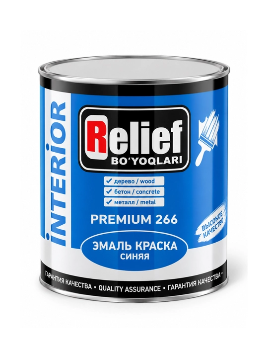 Краска Relief интерьерная для дерева, бетона и металла, 2,4–20 кг