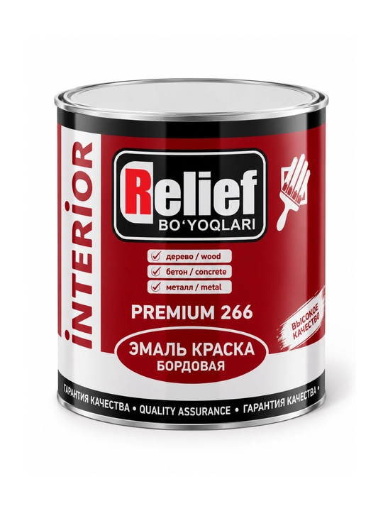 Краска Relief интерьерная для дерева, бетона и металла, 2,4–20 кг