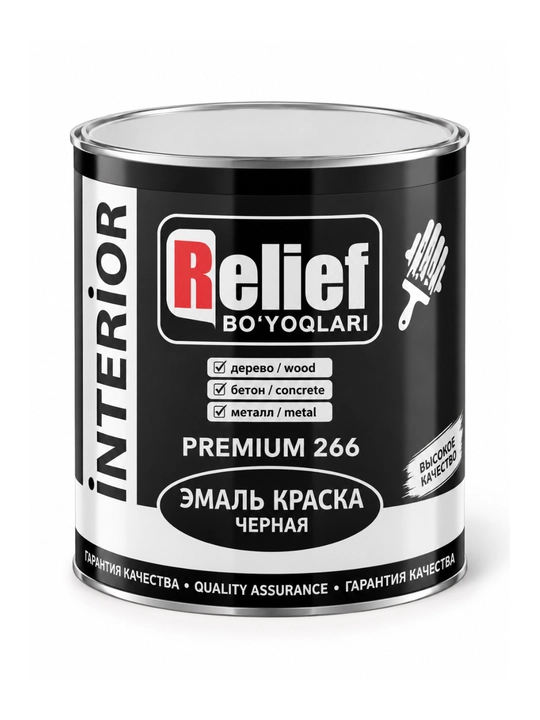 Краска Relief интерьерная для дерева, бетона и металла, 2,4–20 кг