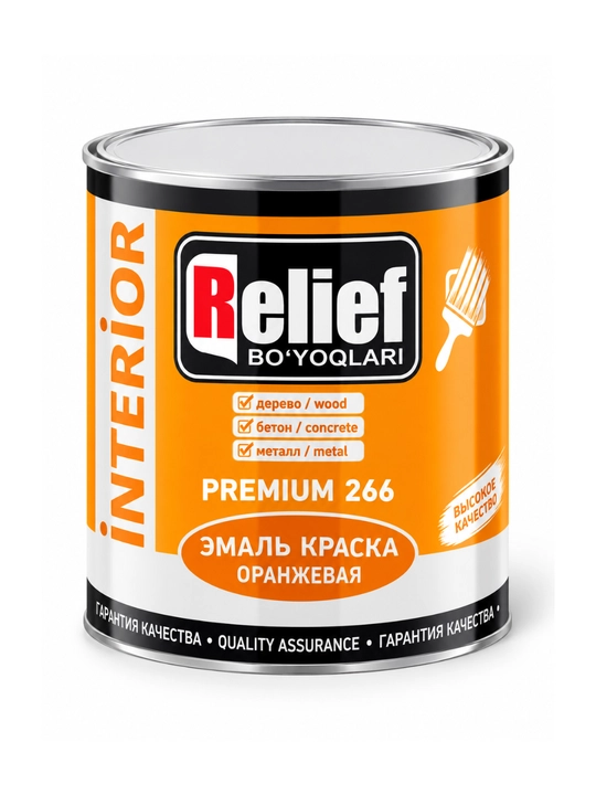 Краска Relief интерьерная для дерева, бетона и металла, 2,4–20 кг