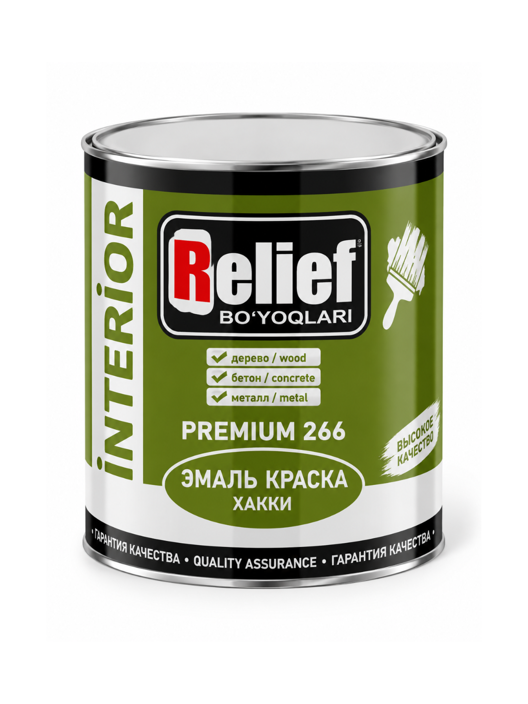 Краска Relief интерьерная для дерева, бетона и металла, 2,4–20 кг