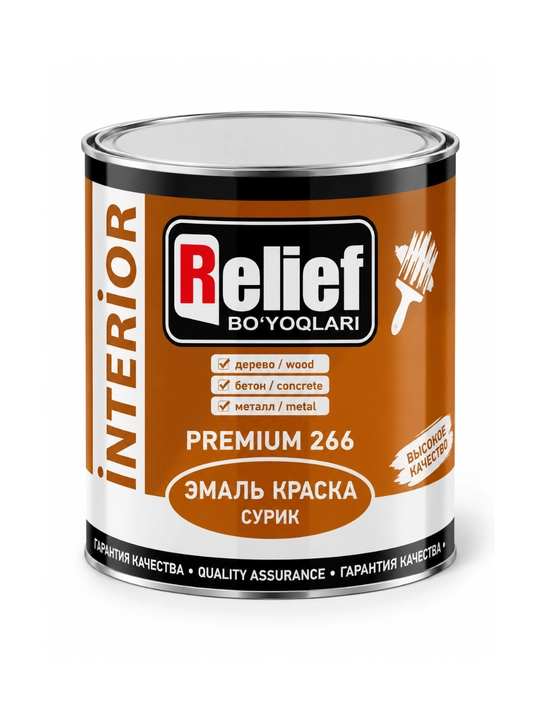 Краска Relief интерьерная для дерева, бетона и металла, 2,4–20 кг