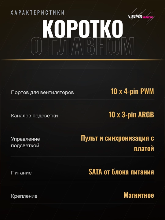 Ventilyator va yoritgich uchun xab Ocypus Delta EH10 / EH10 PRO