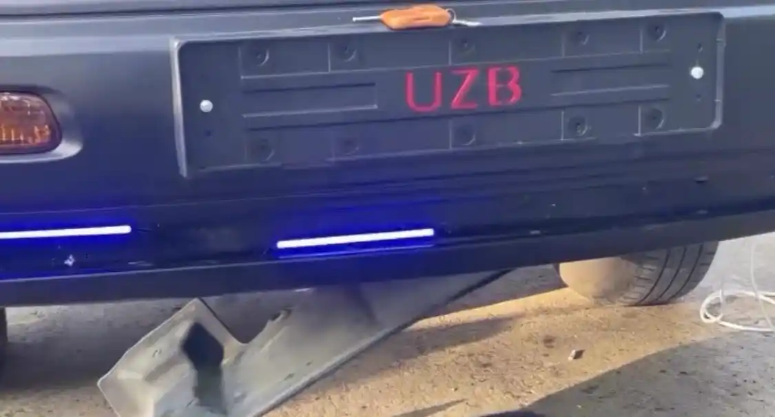Светодиодные сигнальные лампы COB LED Chiroqlar для автомобиля, 12В, с пультом, 2 шт