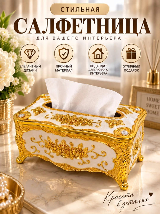 Салфетница декоративная, для стола - 