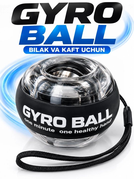 Gyro Ball qo‘l espanderi, bilak va kaft uchun giroskopik trenajyor - 
