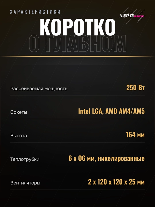 Protsessor uchun kuler Ocypus Delta A62 EX Digital ikki minorali