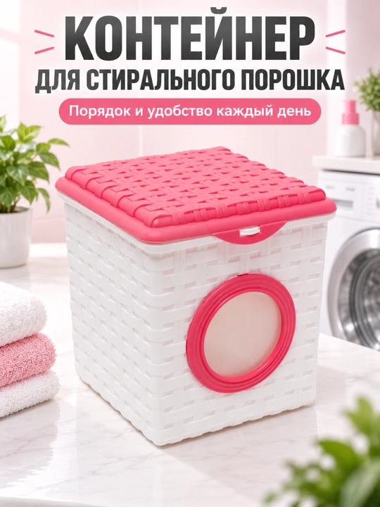 Контейнер пластиковый для стирального порошка - 