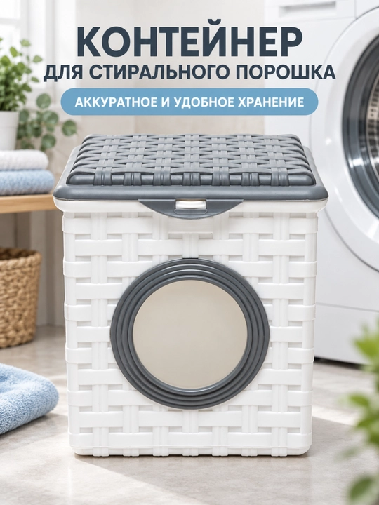 Контейнер пластиковый для стирального порошка - 