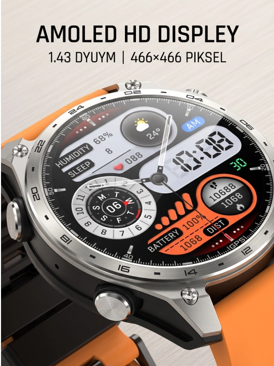 Aqlli soat, Smart Watch AMOLED, HD300Pro, 47 mm, GPS, 4 GB, Bluetooth 5.4