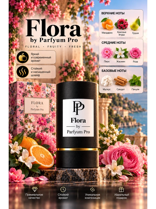 Parfyum Pro ayollar uchun Flora iforidan ilhomlangan parfyumeriya suvi - 